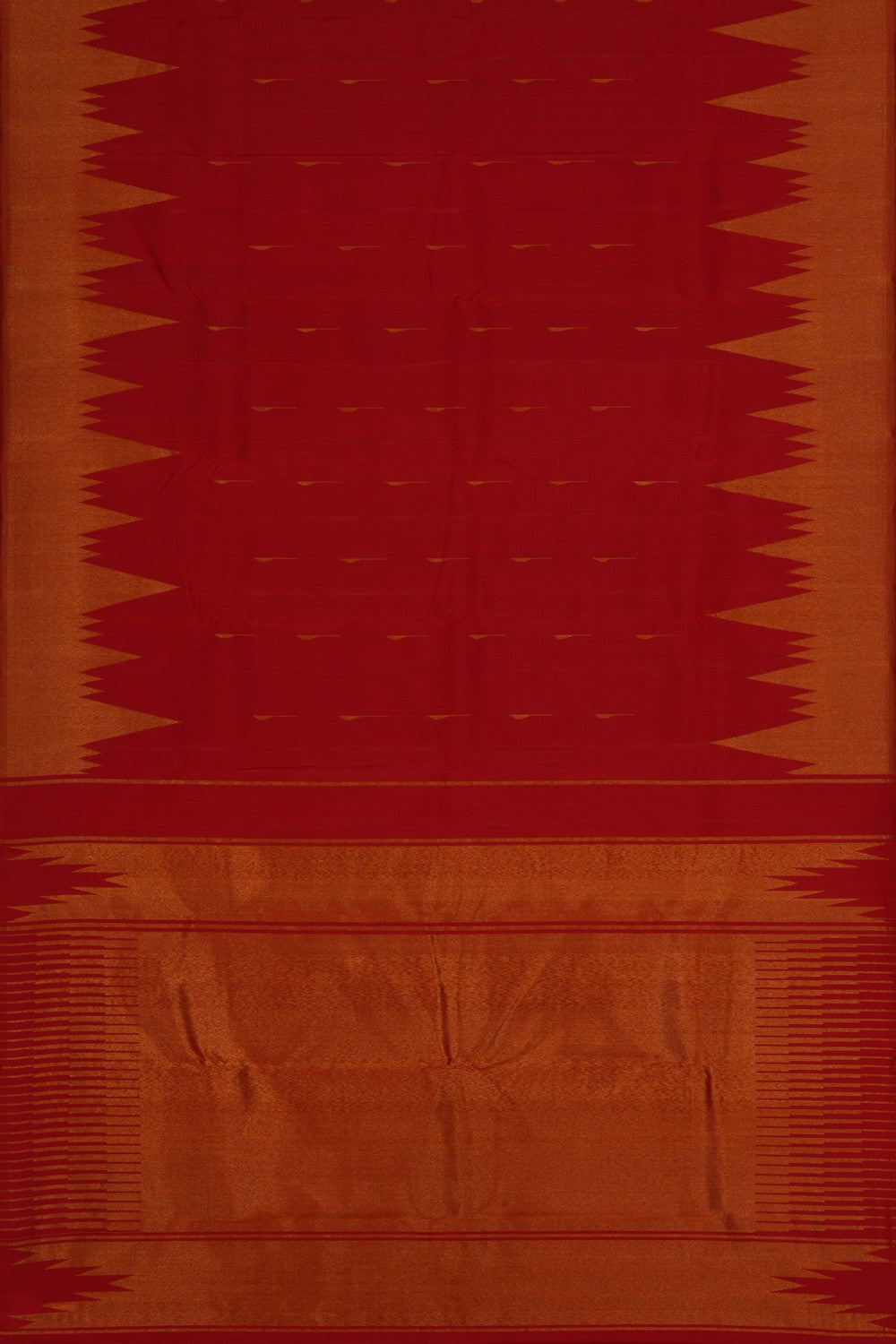 Image of Kanchipuram Silk Red Saree